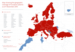 european patent system map