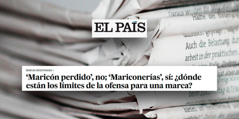 Lee más sobre el artículo El País | Christine Weimann participa en un reportaje sobre la denegación de la marca “Maricón perdido”