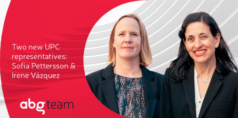 Read more about the article Two new representatives before the Unified Patent Court at ABG IP: Sofia Pettersson and Irene Vázquez